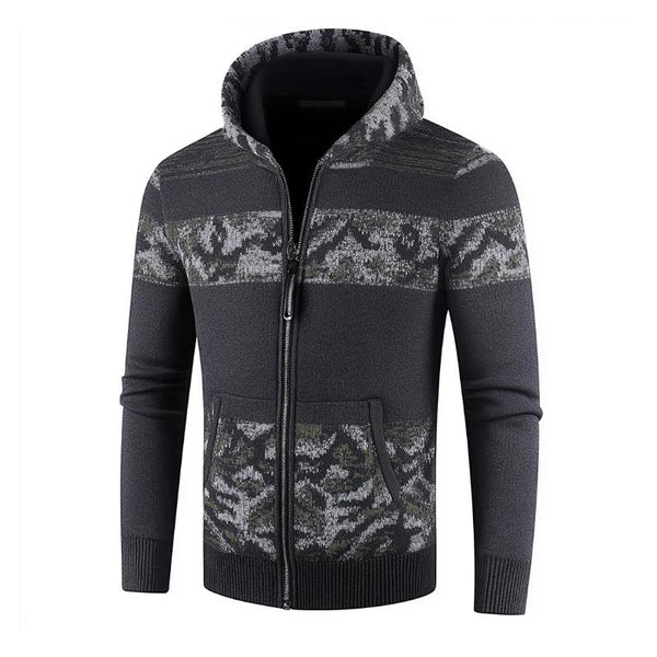 Men's Sportswear Jacquard Hooded Cardigan 69014582F