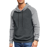 Men's Colorblock Raglan Long Sleeve Hoodie 74653611Z