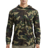 Men's Casual Outdoor Quick-Drying Camouflage Hooded Long Sleeve T-Shirt 29157022Y