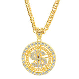 Retro Casual Round Gold Necklace 53540475TO