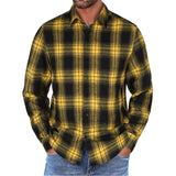 Men's Casual Plaid Long Sleeve Shirt 98313404Y