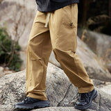 Men's Loose Multi-Pocket Cargo Straight Trousers 48292015Y