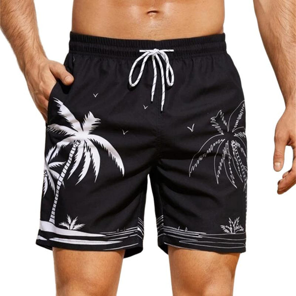 Men's Casual Quick-drying Drawstring Shorts Beach Pants 16654156TO