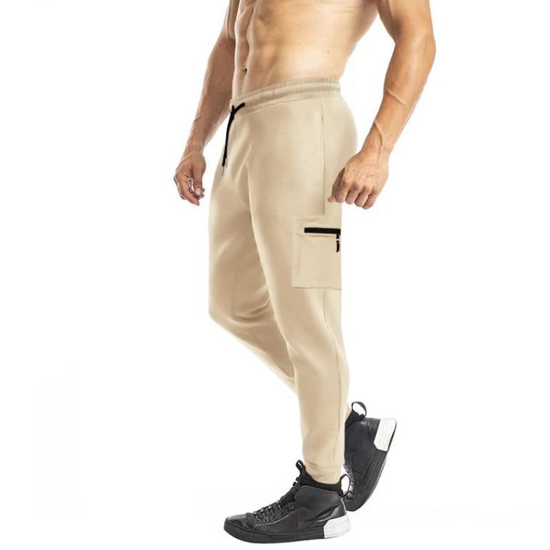 Pantalon de sport décontracté pour hommes avec taille élastique et coupe ajustée 75894603M