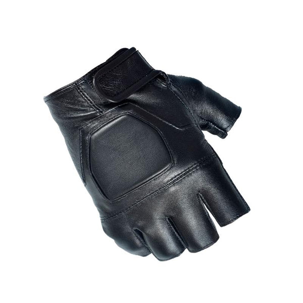 Vintage Men's Outdoor Cycling Motorcycle Half Finger Leather Gloves 24272674TO