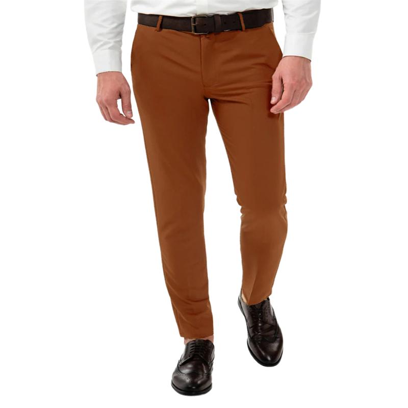 Men's Casual Solid Color Slim Fit Skinny Pants 53810664X