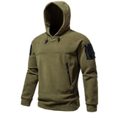 Men's Outdoor Polar Fleece Hooded Windproof Warm Sweatshirt 70031852Y