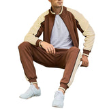 Men's Stand Collar Sweatshirt Trousers Sports Casual Set 90108588F