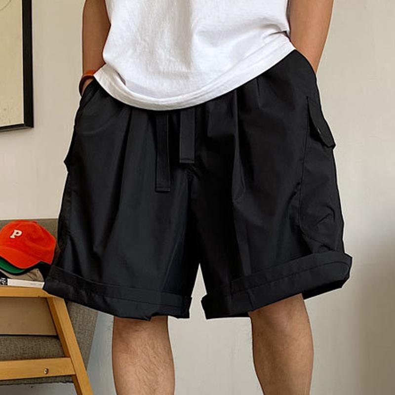 Men's Loose Multi-pocket Elastic Waist Cargo Shorts 96321293Z