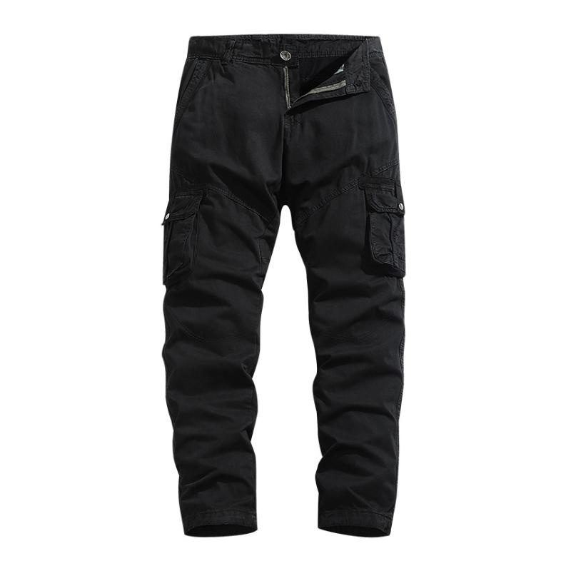 Men's Casual Outdoor Cotton Multi-pocket Patchwork Workwear Pants 86004854M