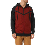 Men's Casual Color Matching Hooded Sweatshirt Jacket 73800577Y