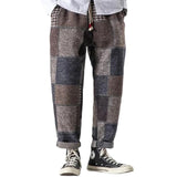 Men's Classic Vintage Check Casual Pants 89212536F