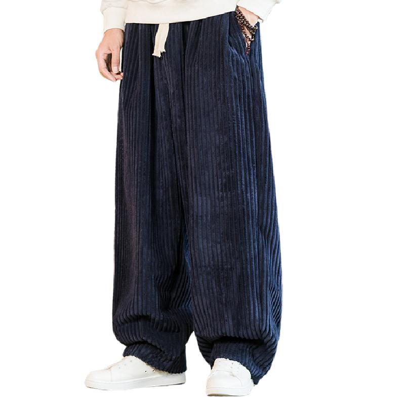 Men's Vintage Corduroy Loose Harem Pants 81486739F