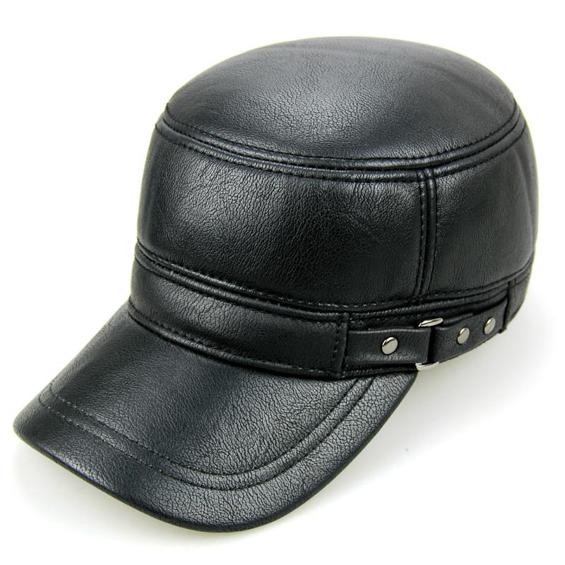 Men's Duckbill Warm Leather Hat 74347067F