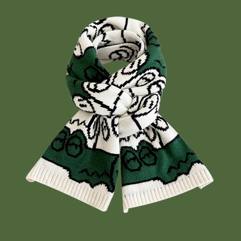 Men's Christmas Thickened Knit Warm Scarf 67244077Z