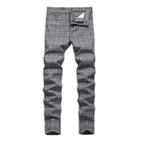 Men's Stretch Plaid Casual Trousers 43205160X