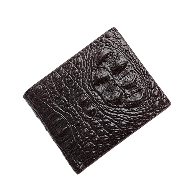 Men's Short Vintage Crocodile Head Multi-Card Wallet 72231672U