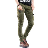 Men's Zipper Decor Multi-pocket Slim Jeans 28808856Z