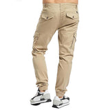 Men's Solid Color Multi-pocket Cargo Pants 39465484Z