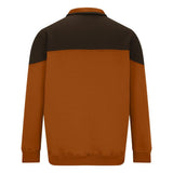 Men's Colorblock Half Zip Collar Long Sleeve Casual Sweatshirt 06247405Z