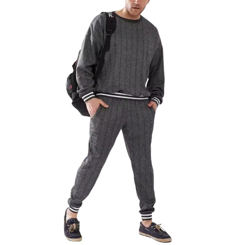 Men's Casual Furniture Sweatshirt and Sweatpants Two-piece Set 06315431F