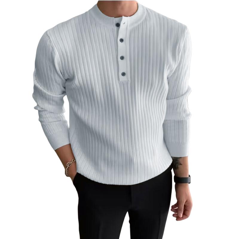 Men's Casual Round Neck Long Sleeve Sweater 00126343TO