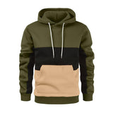 Men's Classic Casual Fashion Colorblock Long Sleeve Hoodie 20184537K