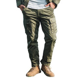 Men's Solid Color Multi-pocket Cargo Pants 19774465Z