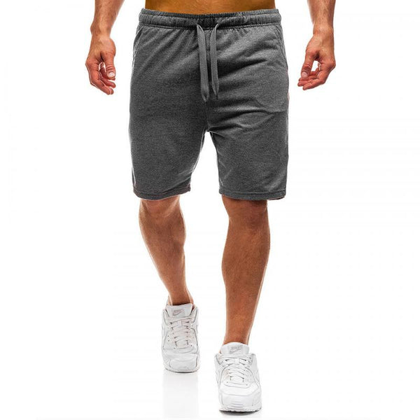 Men's Casual Cotton Blended Elastic Waist Sports Shorts 01766657M