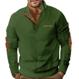 Men's Outdoor Jacquard Casual Stand Collar Long Sleeve Sweatshirt 50047325X