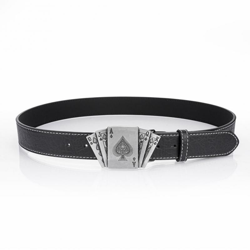 Men's Punk Style Playing Card Belt 97391757K