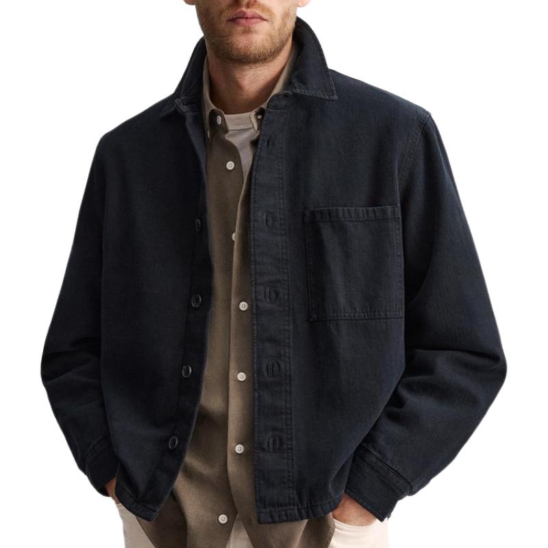 Men's Lapel Canvas Jacket 43275699F