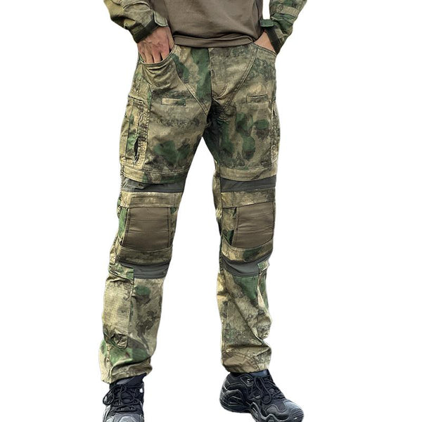 Men's Outdoor Wear-resistant Multi-pocket Straight Tactical Pants 96729395Z