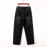 Men's Vintage Washed Distressed Loose Jeans 67505593M