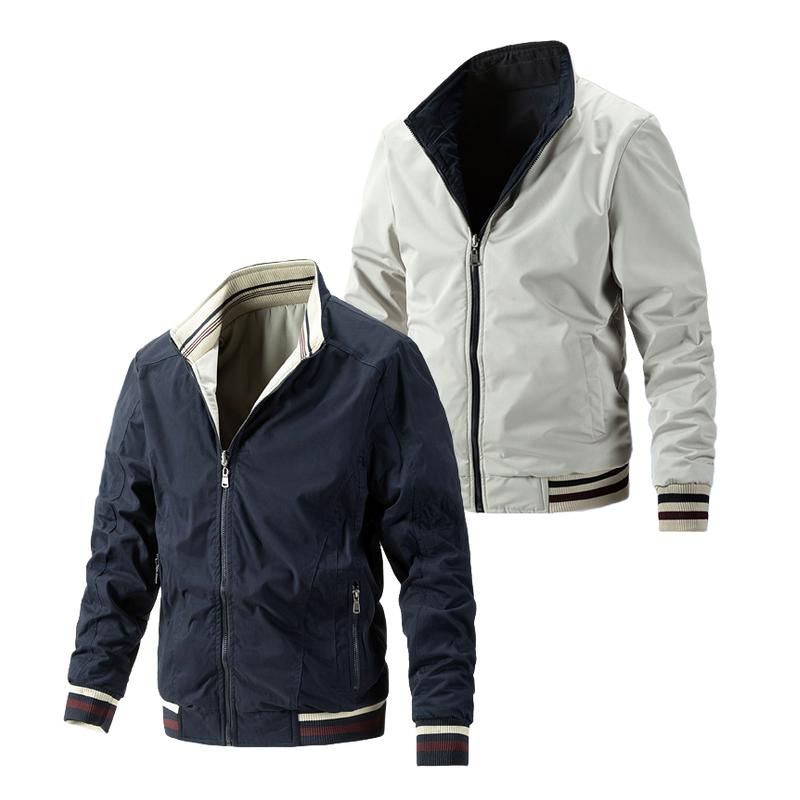 Men's Casual Reversible Stand Collar Jacket 36850059F