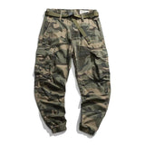 Men's Loose Camouflage Multi-pocket Cargo Pants 77371304Z