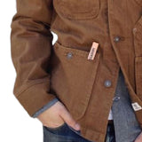 Men's Classic Vintage Canvas Lapel Jacket 70031522F