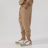 Men's Solid Color Loose Elastic Waist Sports Casual Trousers 49308794Z