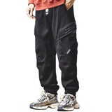 Men's Retro Personalized Zipper Pocket Casual Pants 99470597F