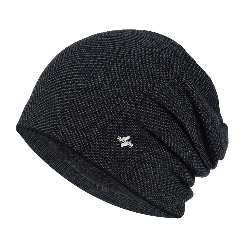 Cappello lavorato a maglia a righe caldo casual da uomo per esterni 51171702F