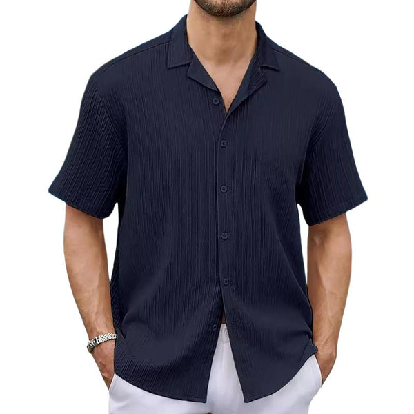 Men's Casual Button Short Sleeve Beach Shirt 28835759X