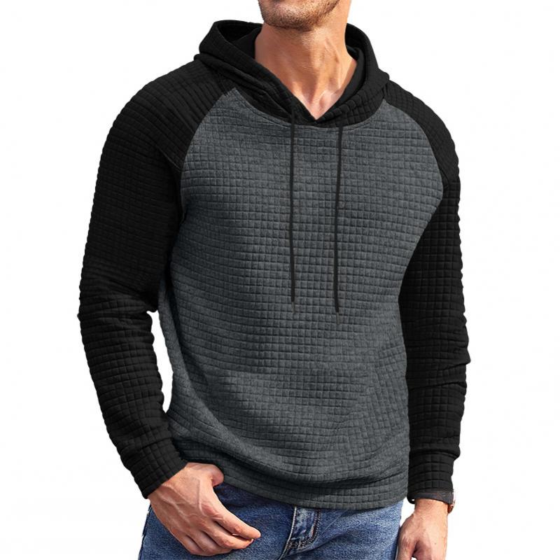 Men's Colorblock Raglan Long Sleeve Hoodie 74653611Z