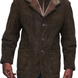 Men's Classic Lapel Suede Insulated Jacket 59784243F