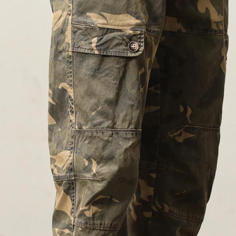 Men's Camo Multi-Pocket Casual Cargo Pants 34818864Z