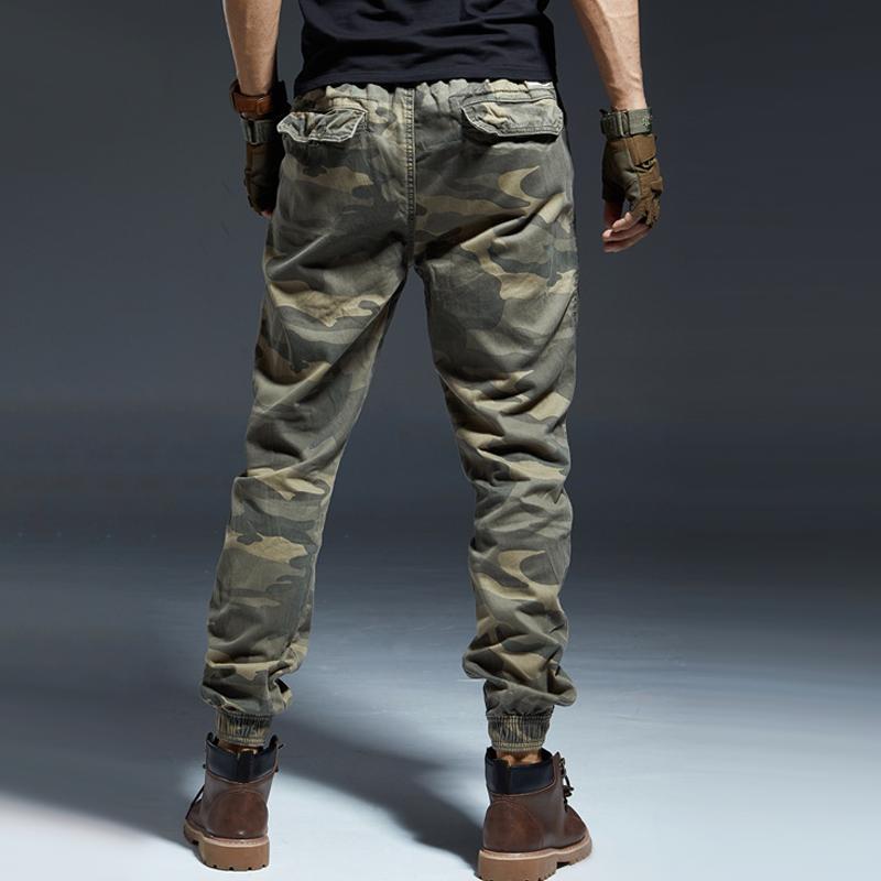 Men's Camouflage Elastic Waist Cargo Pants 05093237Z