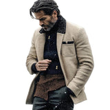 Men's Tweed with Paneled Collar Jacket 04733018U