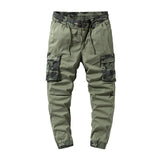 Men's Casual Camouflage Colorblock Multi-Pocket Cargo Pants 20352124M