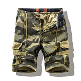 Men's Camo Retro Multi-Pocket Cargo Shorts 05812282Y