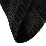 Men's Casual Warm Two-tone Straight Brim Pullover Hat 62213680F