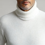 Men's Vintage Solid Turtleneck Sweater 08479102TO